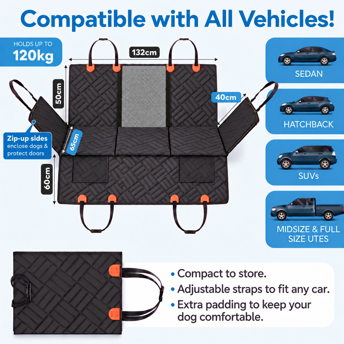 PawTrek Hard Base Dog Seat Cover